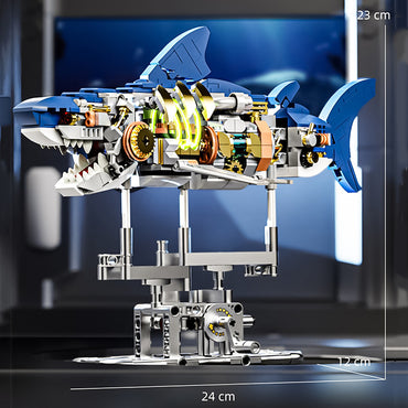 EcoBlock Shark - Bloques de Construcción Tiburón vista lateral bloques