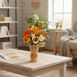 BloomBlock Flor Macetero Beige