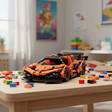 SpeedBlock Singular Racer Naranja - Bloques de construcción armables