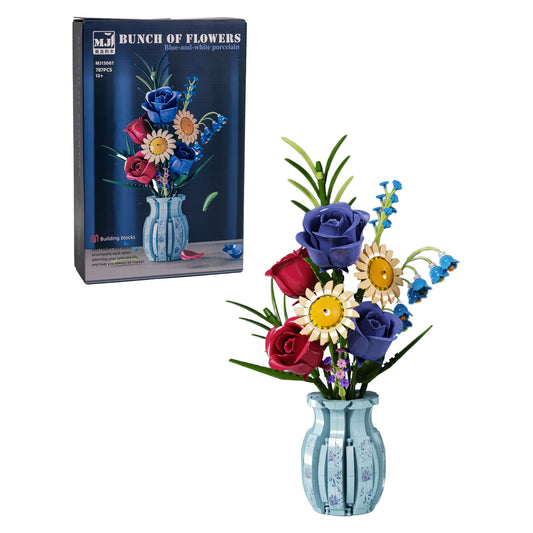 Flor Macetero Celeste — Bloques BloomBlock