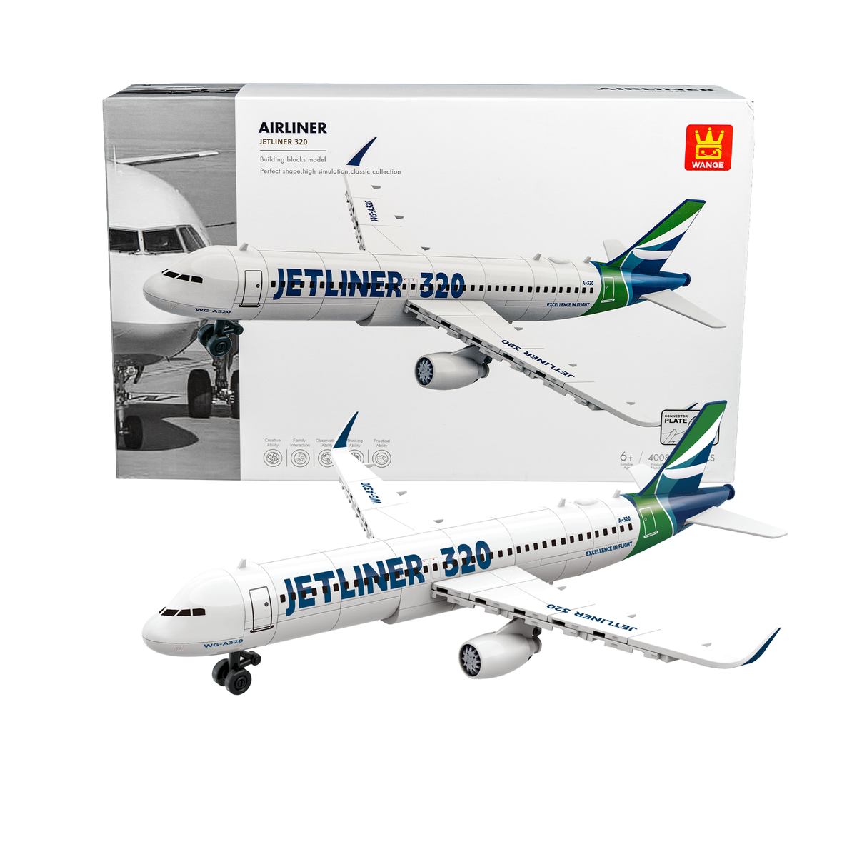 Avión de Pasajeros 320 — Bloques Armables