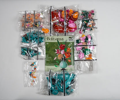 BloomBlock Flor Macetero Celeste II