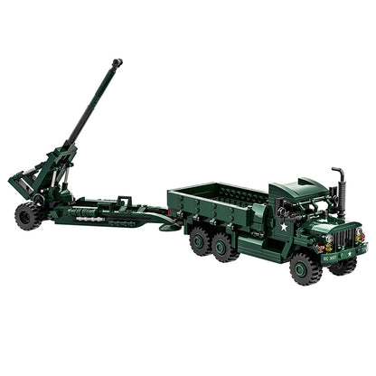 M35 2_-ton cargo truck AND M198 howitzer