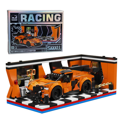 Auto Naranja Garage — Bloques SpeedBlock