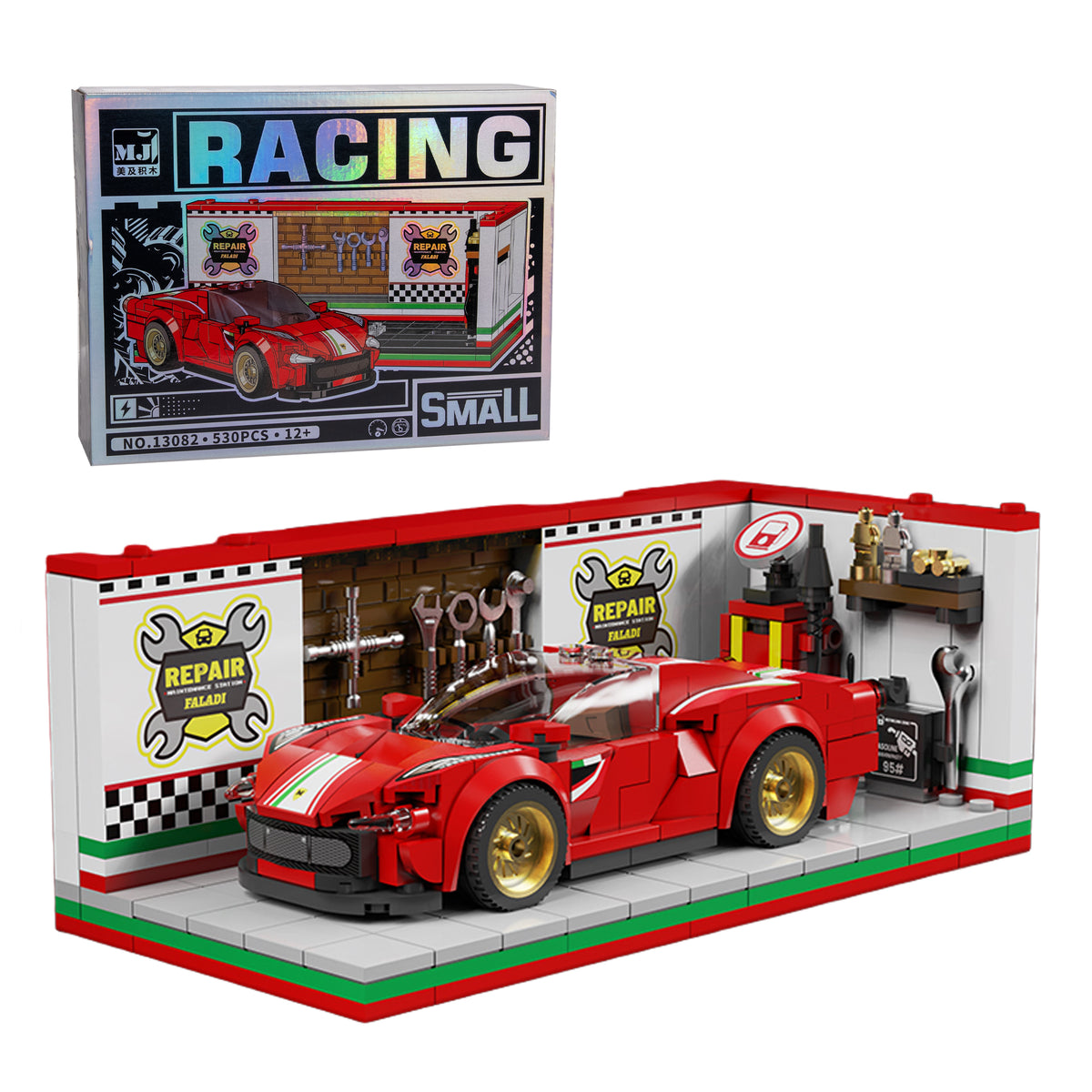Auto Rojo Garage — Bloques SpeedBlock