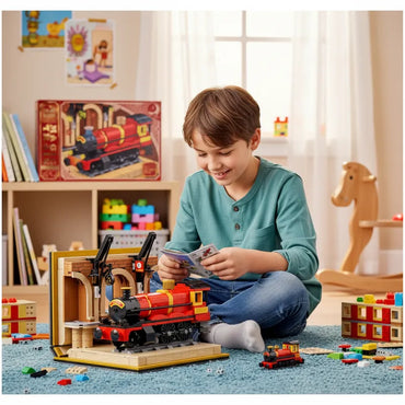 Block Tren Rojo - Bloques de construcción armables