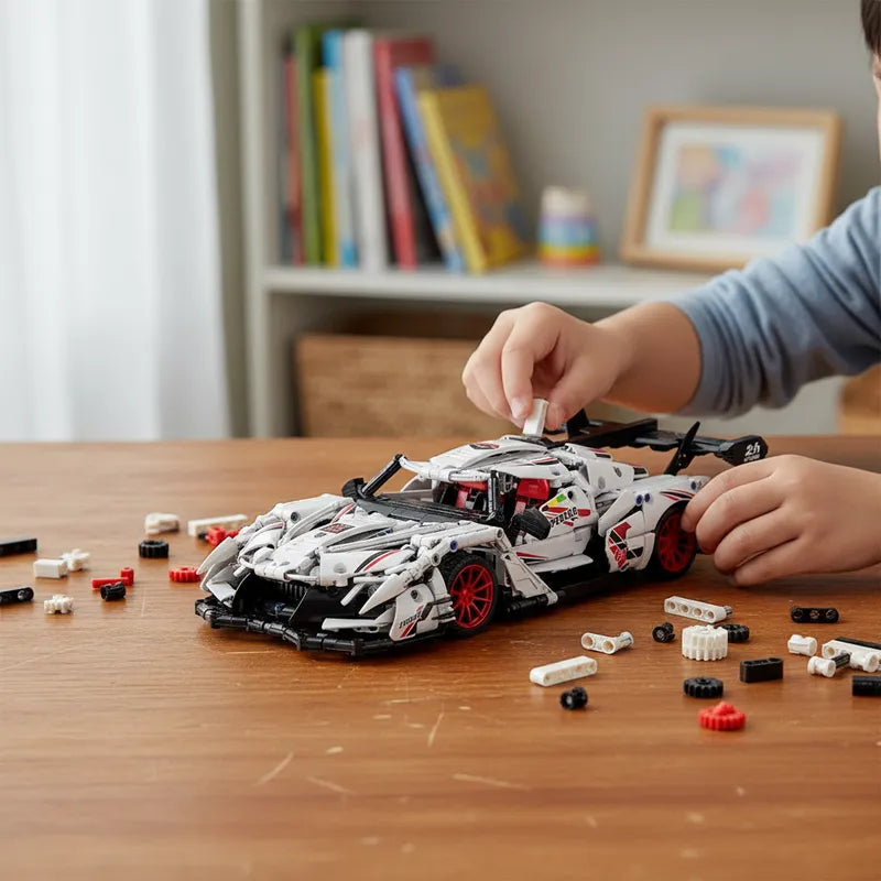 SpeedBlock Auto White Racer