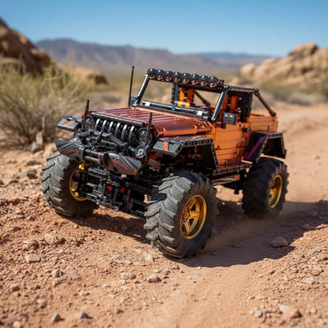SpeedBlock 4x4 Orange Jeep - Bloques de construcción armables
