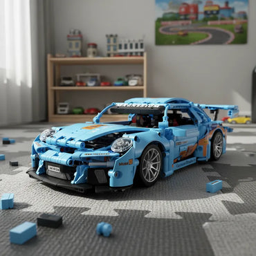 SpeedBlock Auto Blue Porsche - Bloques de construcción armables