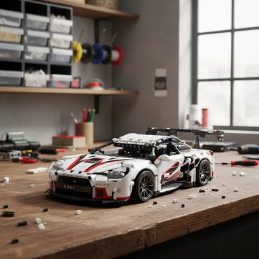 SpeedBlock White Le Mans - Bloques de construcción armables