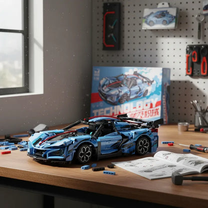 SpeedBlock Auto Blue Racer