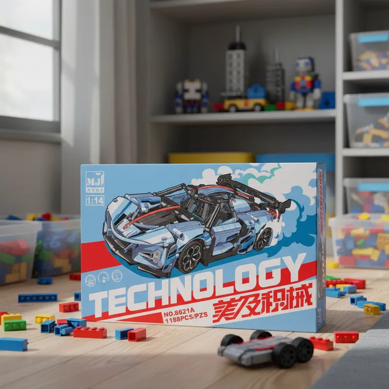 SpeedBlock Auto Blue Racer