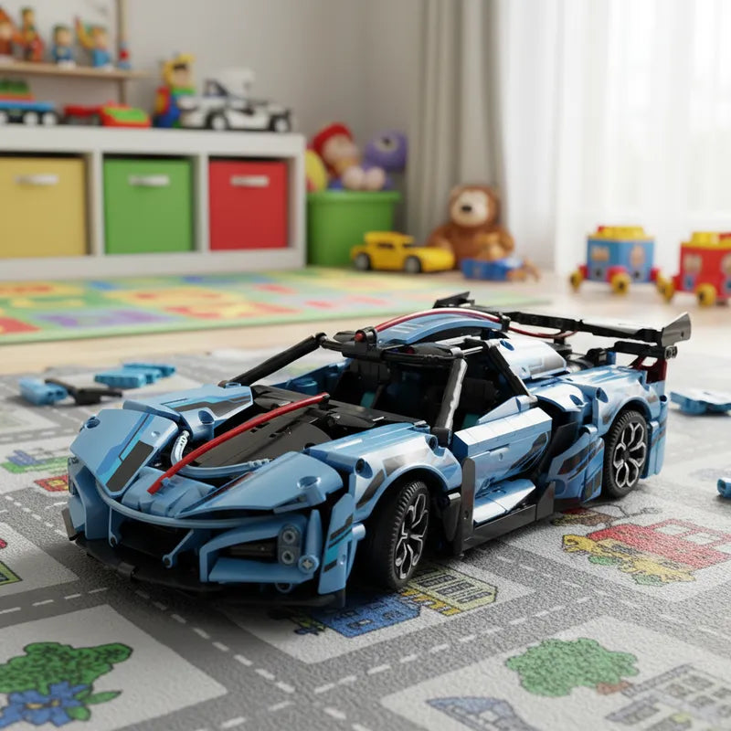 SpeedBlock Auto Blue Racer